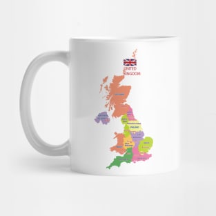 Great Britain Map Mug